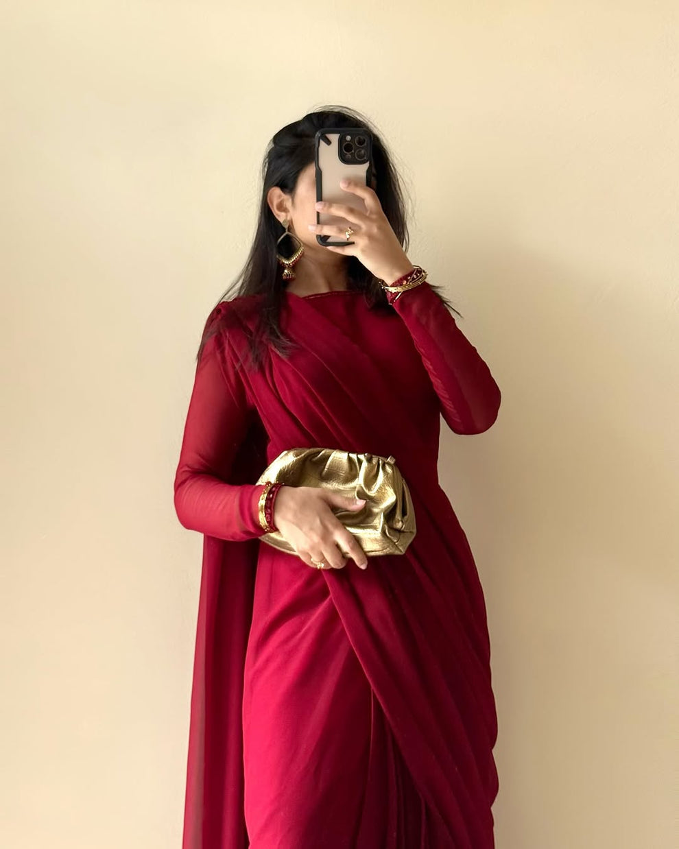 Stitched Saree