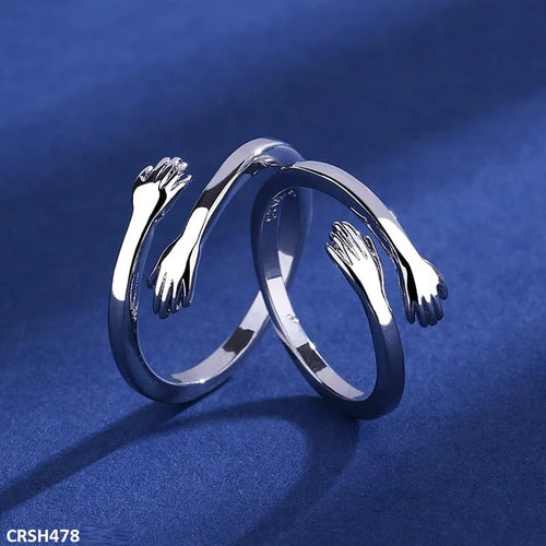 Hug Couple Ring Adjustable