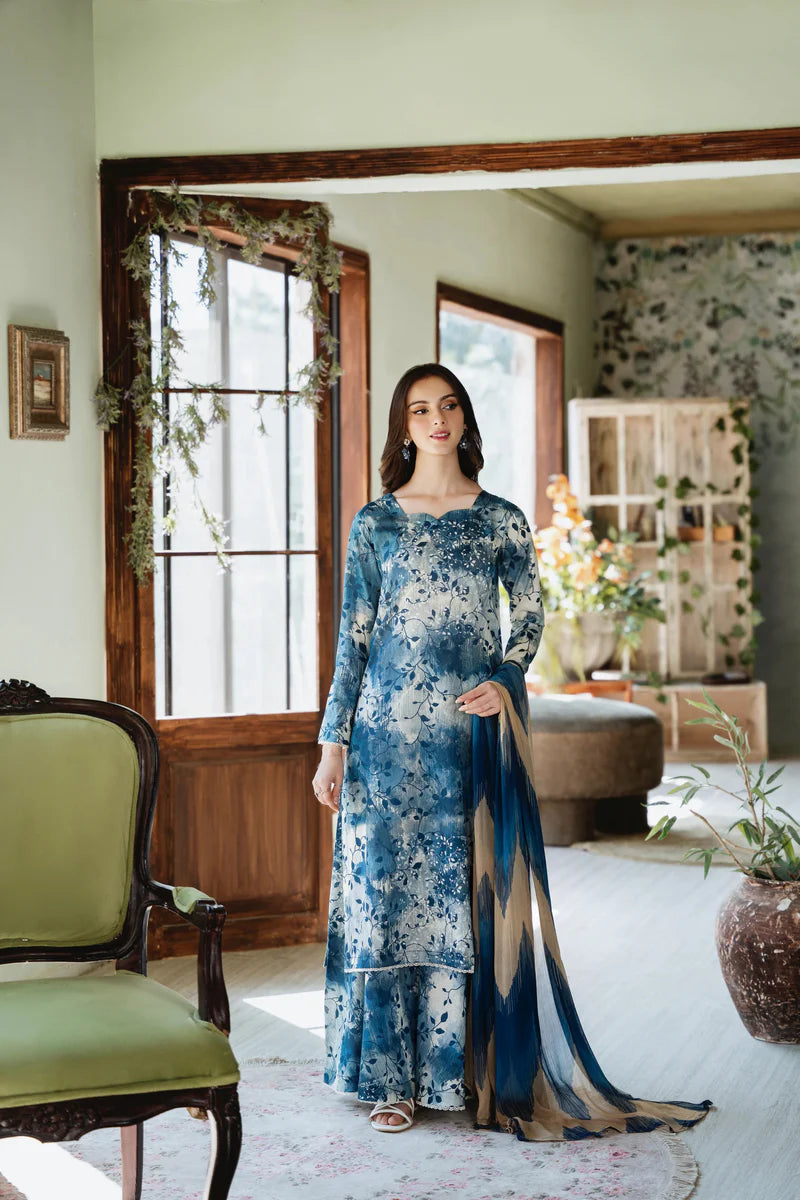 3PC LAWN PRINTED STITCHED SUIT