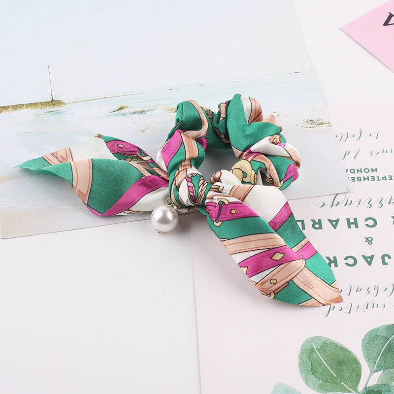 Pack of 2 New Silk Print Scrunchie