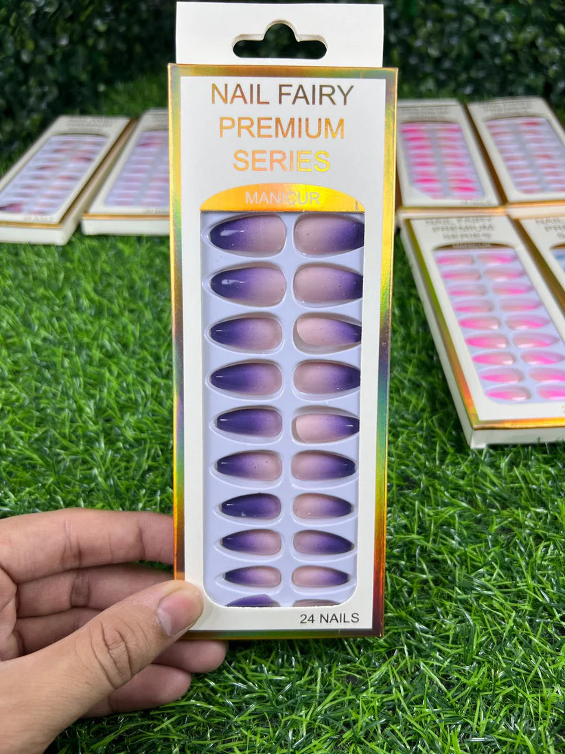 Box of 24 Nails with Glue Stickers