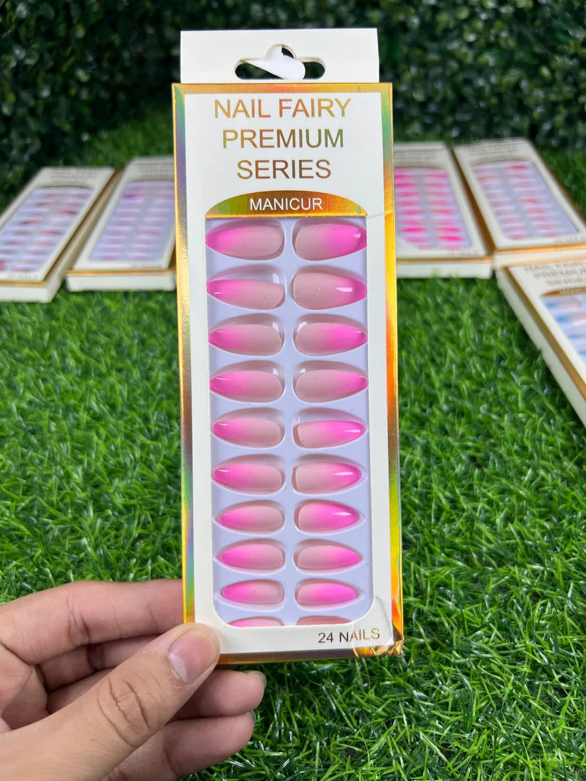 Box of 24 Nails with Glue Stickers