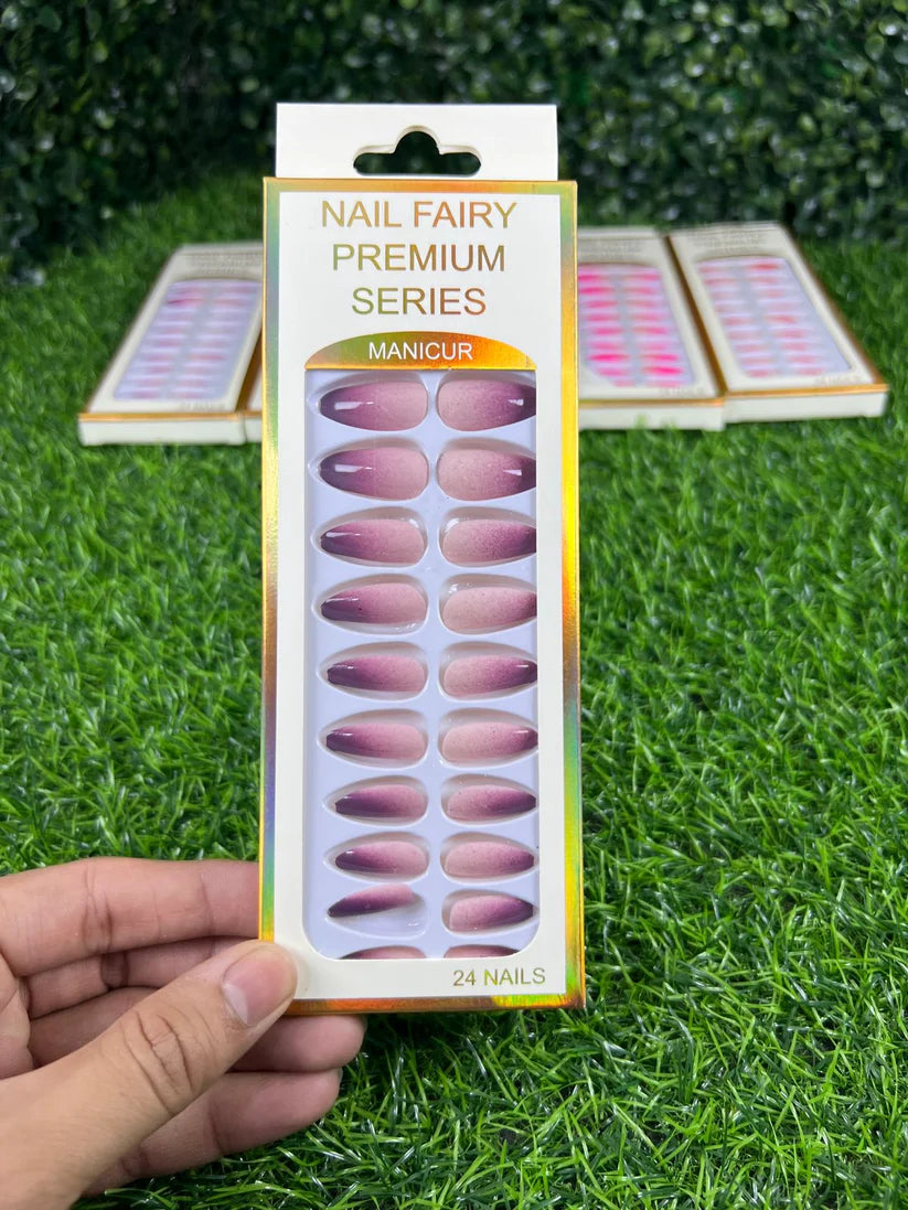 Box of 24 Nails with Glue Stickers