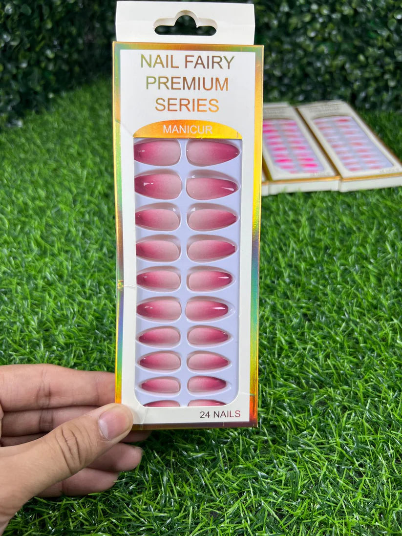 Box of 24 Nails with Glue Stickers