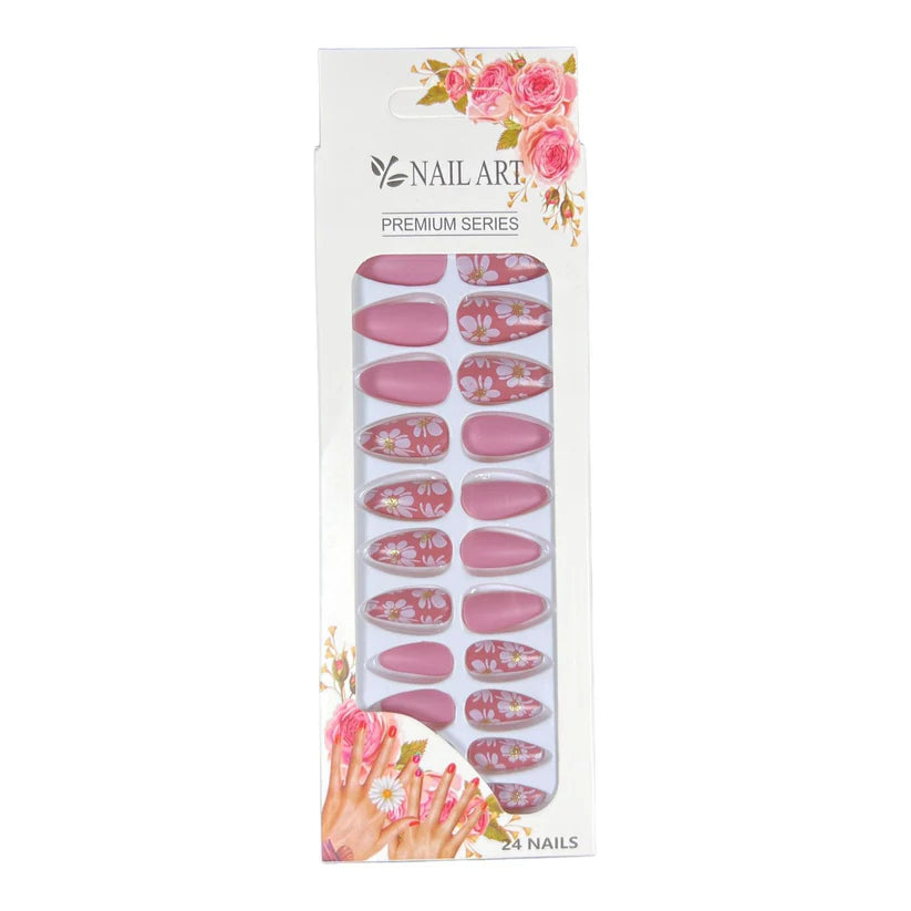 Box of 24 Nails with Glue Stickers