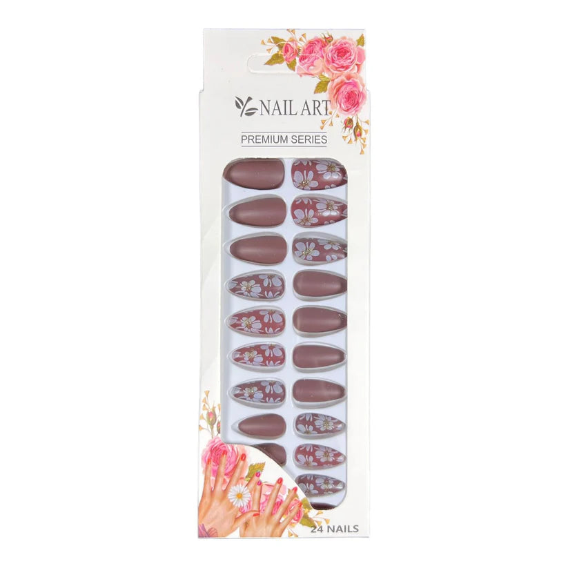 Box of 24 Nails with Glue Stickers
