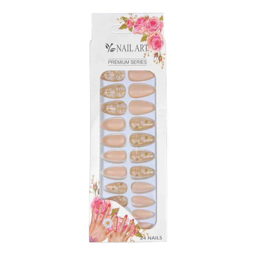 Box of 24 Nails with Glue Stickers
