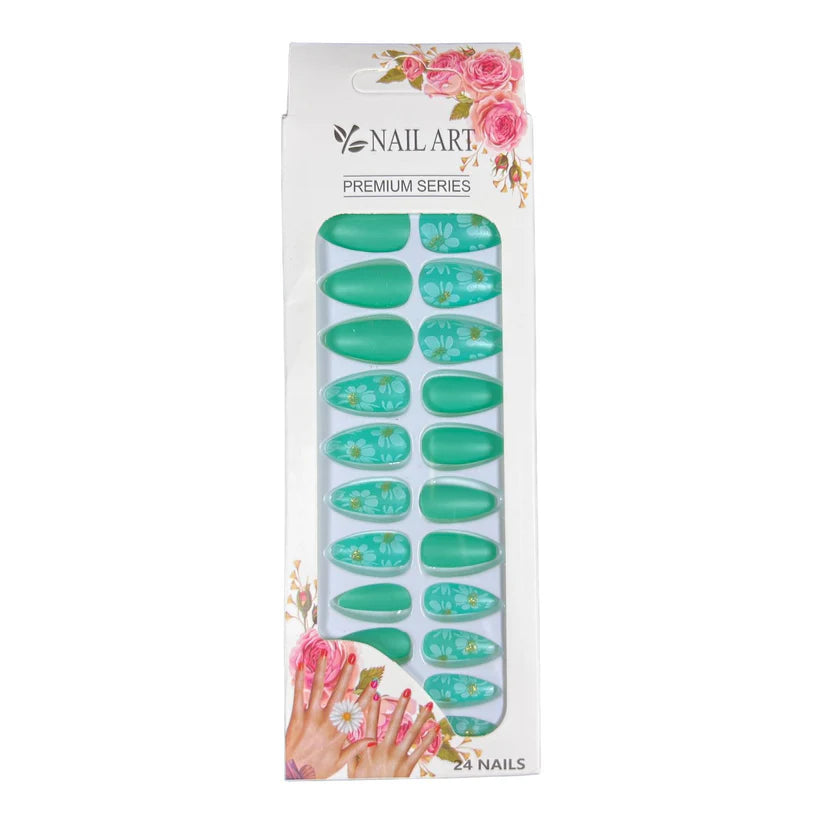 Box of 24 Nails with Glue Stickers