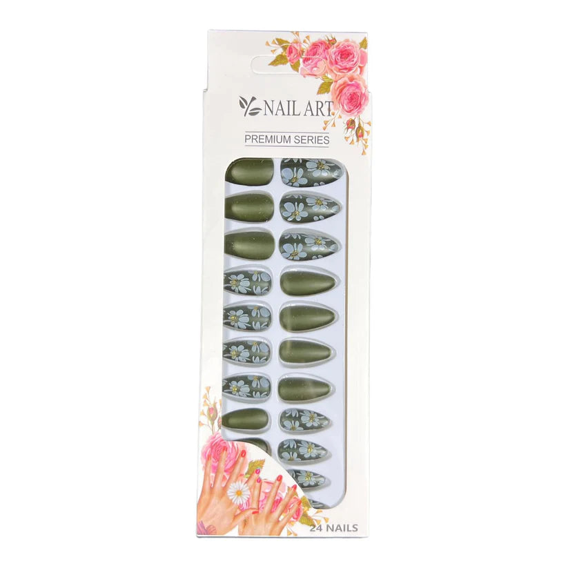 Box of 24 Nails with Glue Stickers