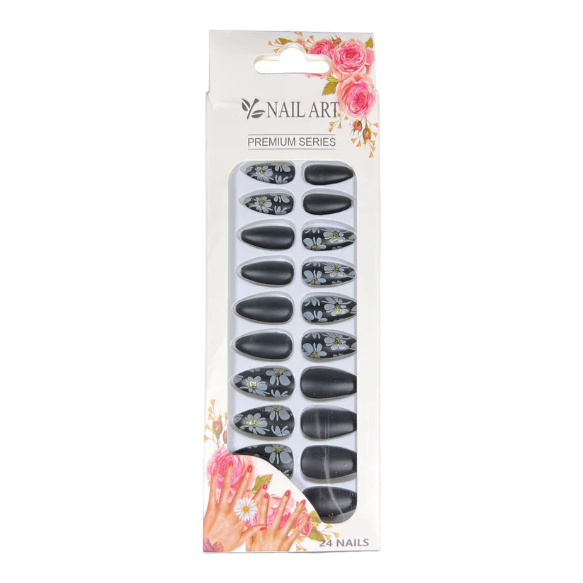 Box of 24 Nails with Glue Stickers