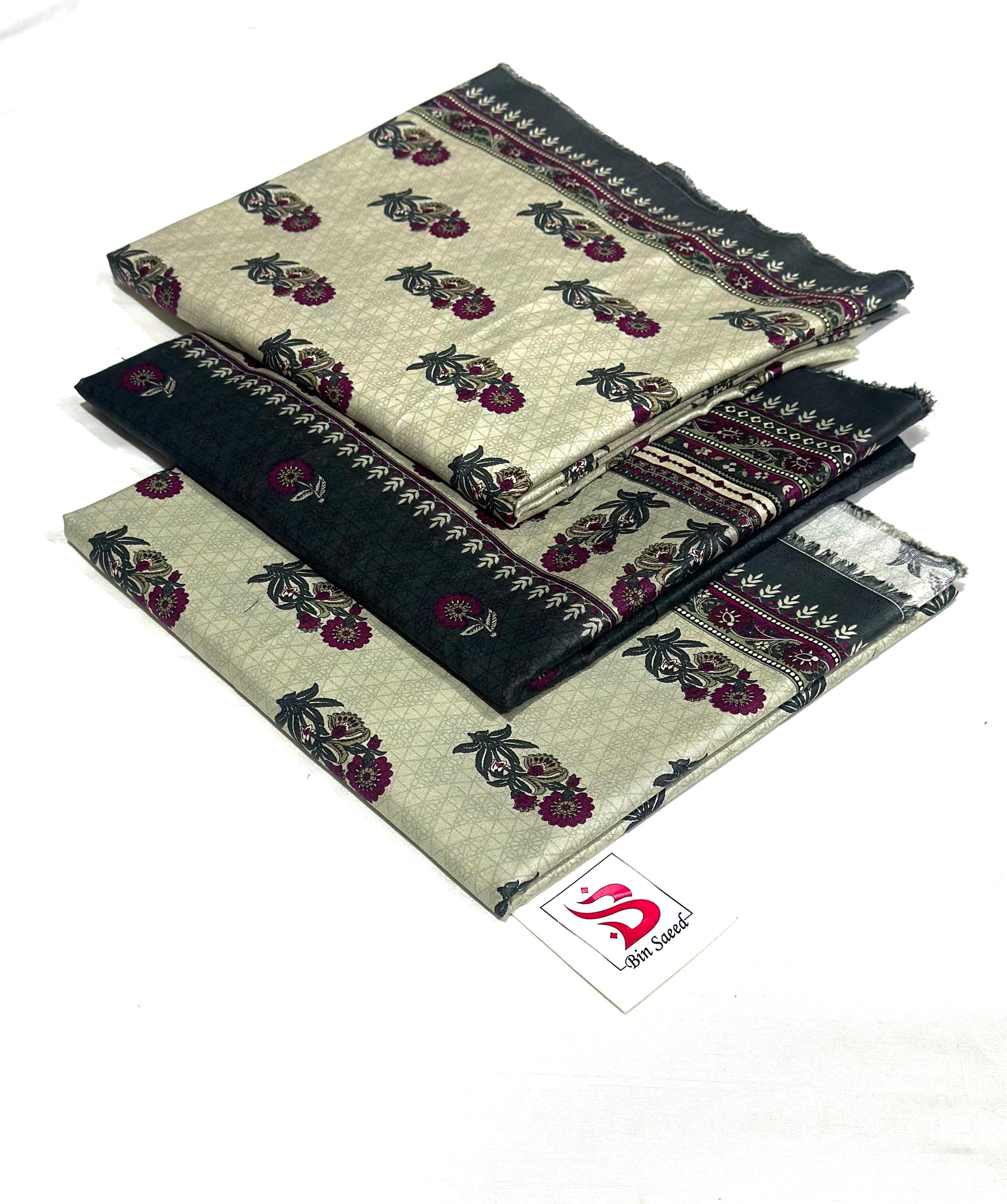 Bin Saeed 💯 Original *Printed 3pc Collection*