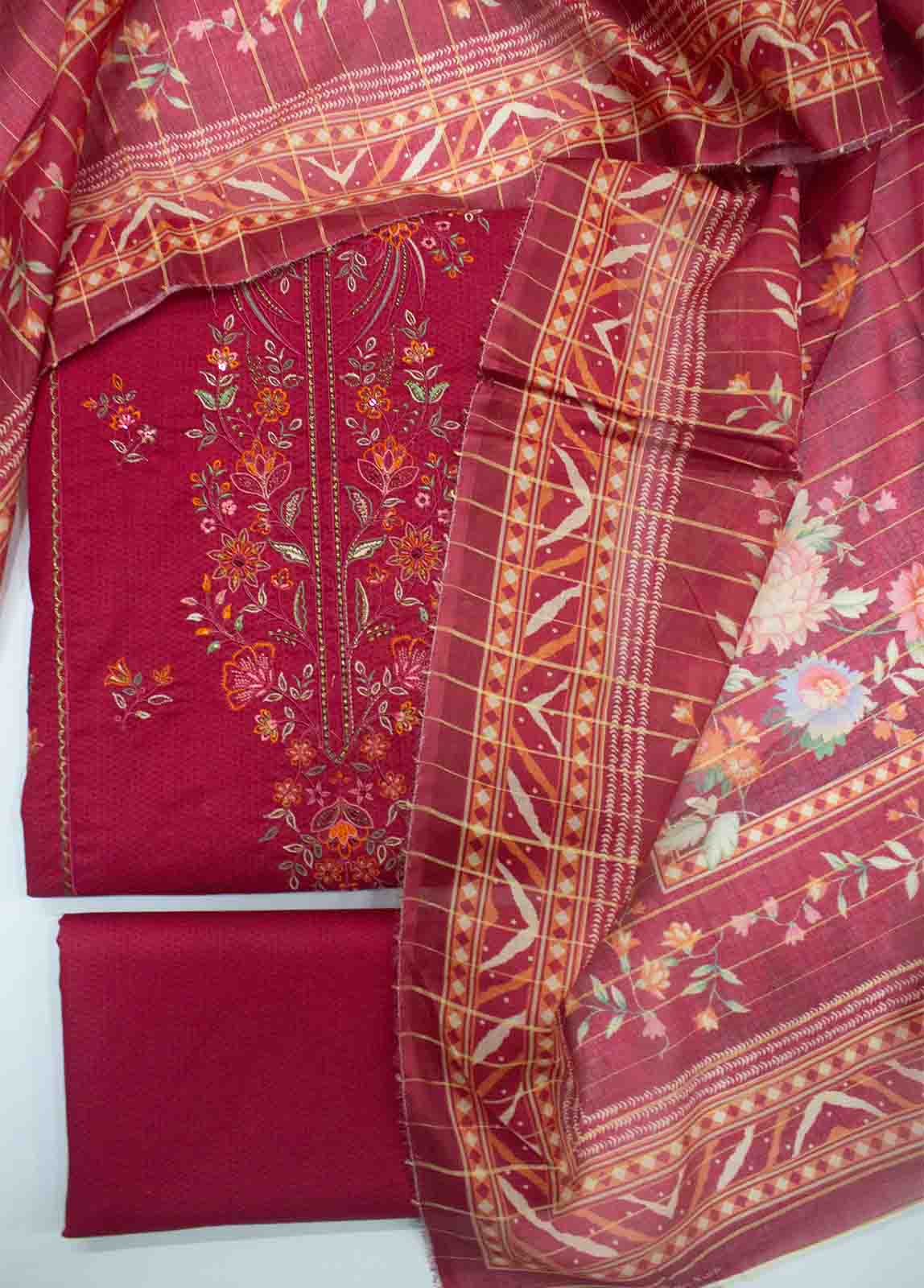 Lawn Embroidered UnStitched Suit