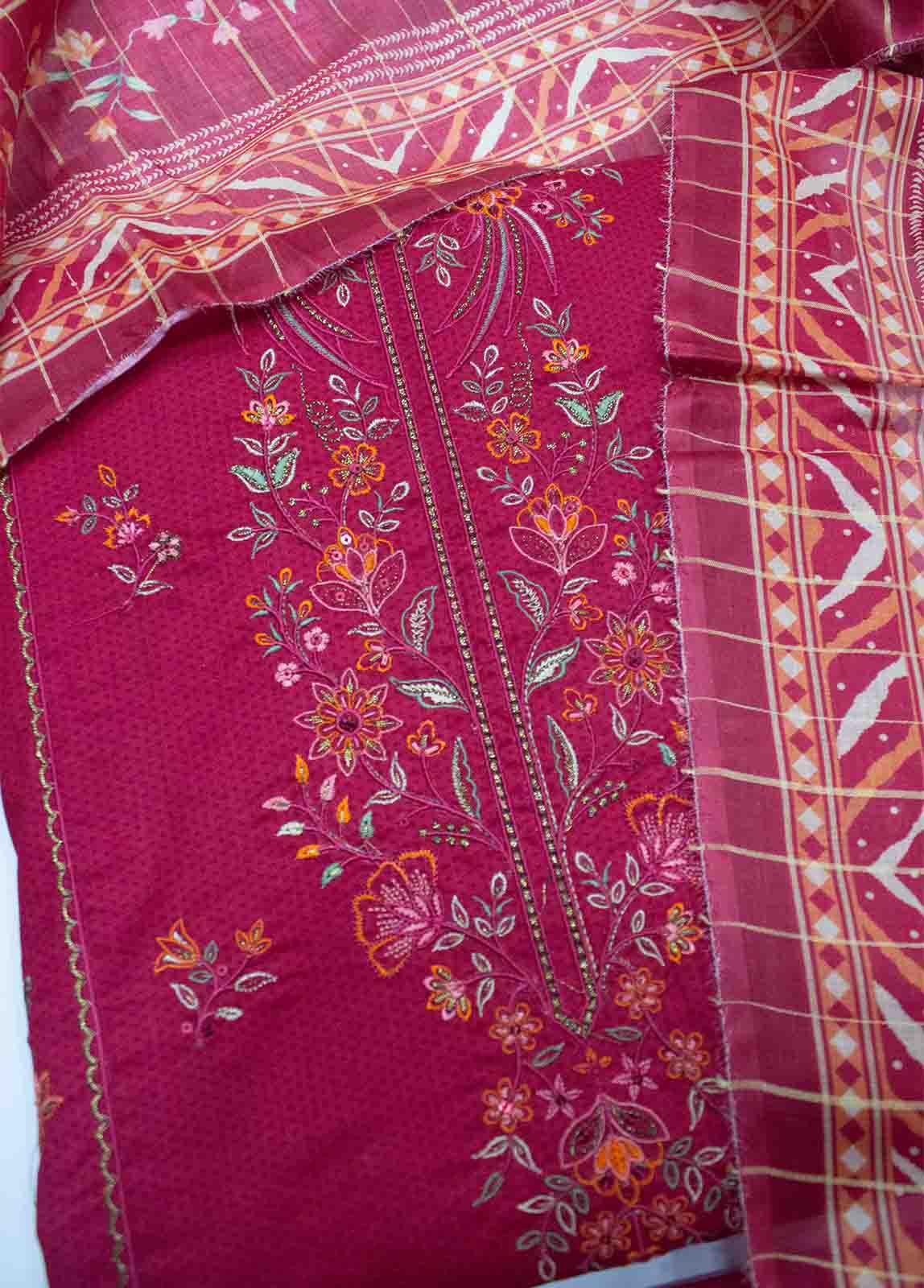Lawn Embroidered UnStitched Suit