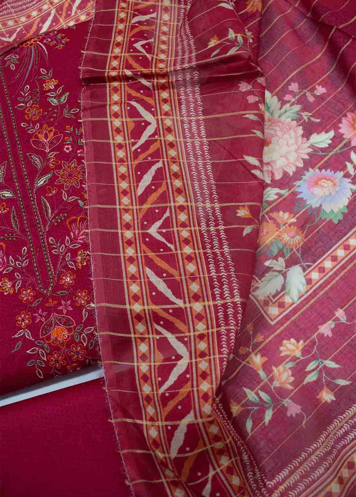 Lawn Embroidered UnStitched Suit