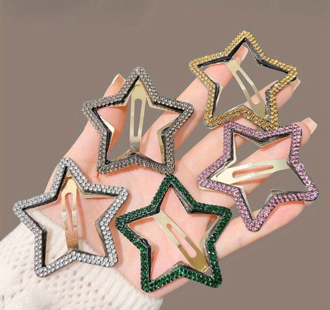 Pack of 2 Star Hair Pins