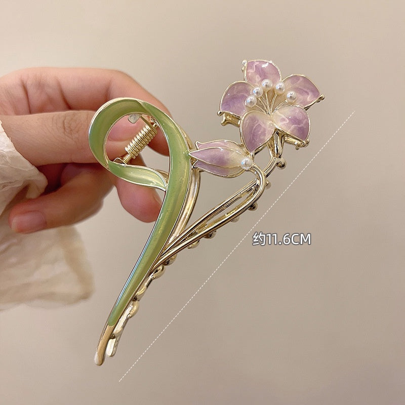 New 2025 Fashion Lily Flower Hair Clip