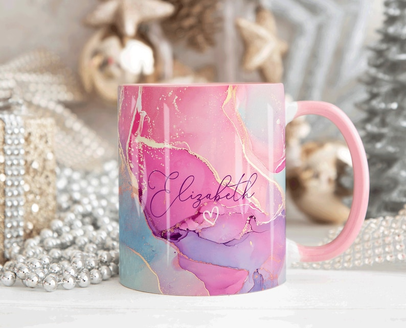 Marble Mug Customized Name