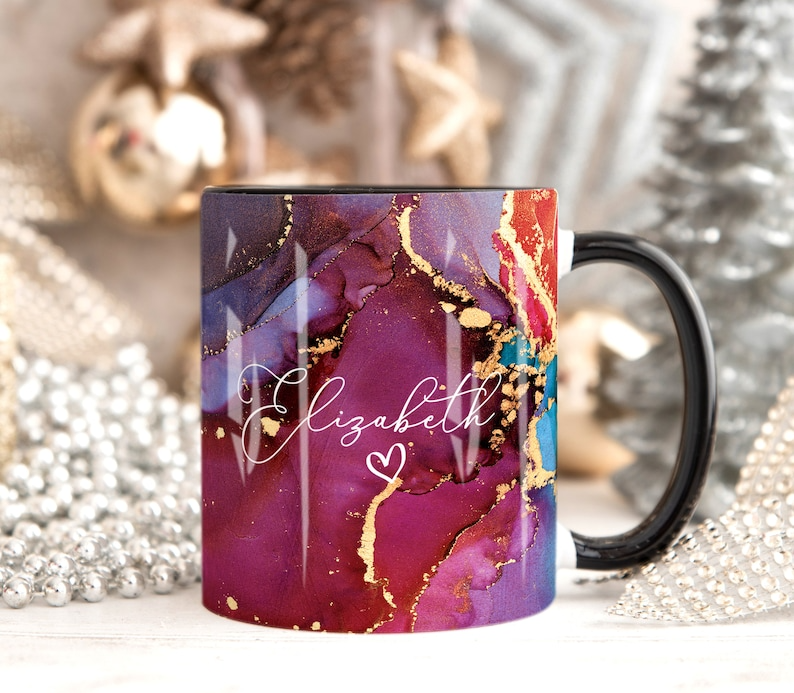 Marble Mug Customized Name
