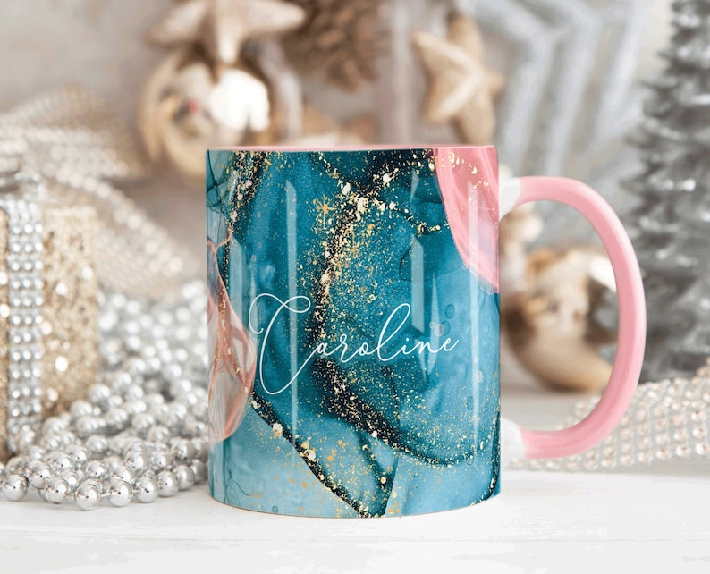 Marble Mug Customized Name