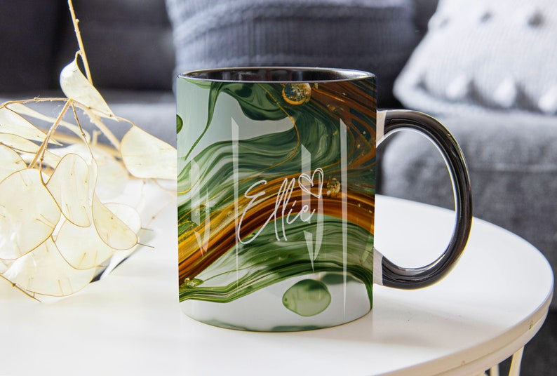 Marble Mug Customized Name