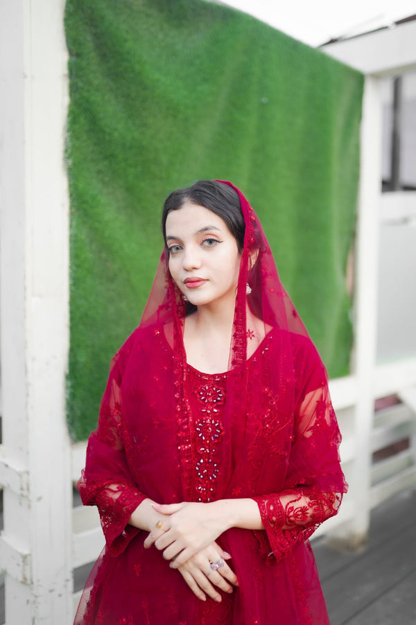 NET REDISH MAROON