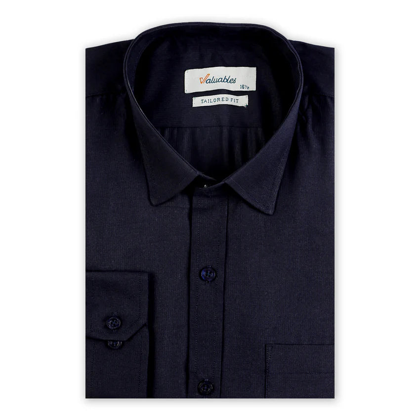 Men's Formal Shirt - Navy Blue