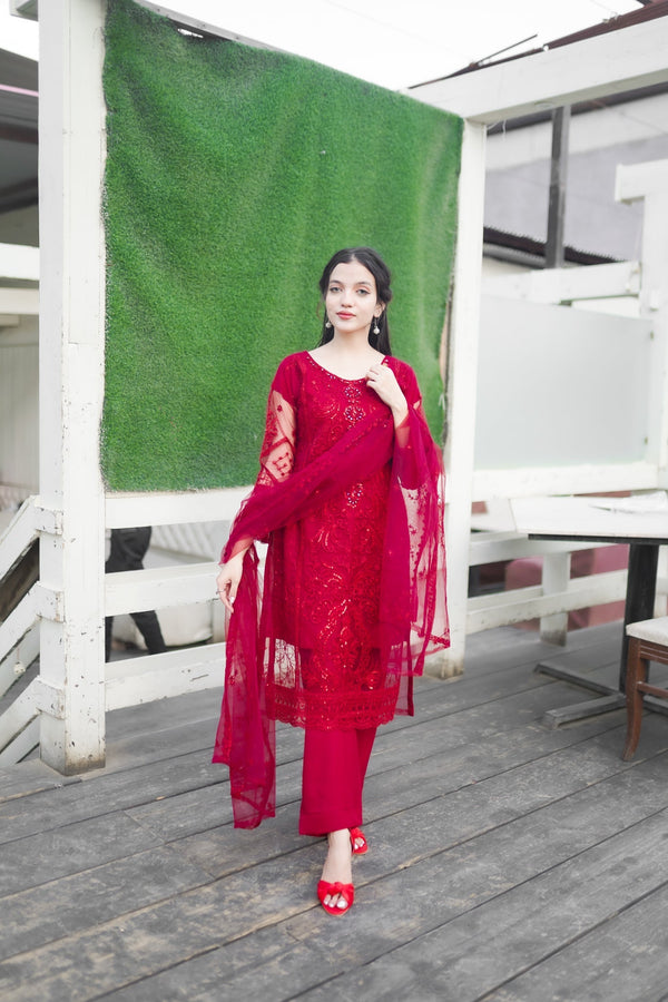 NET REDISH MAROON