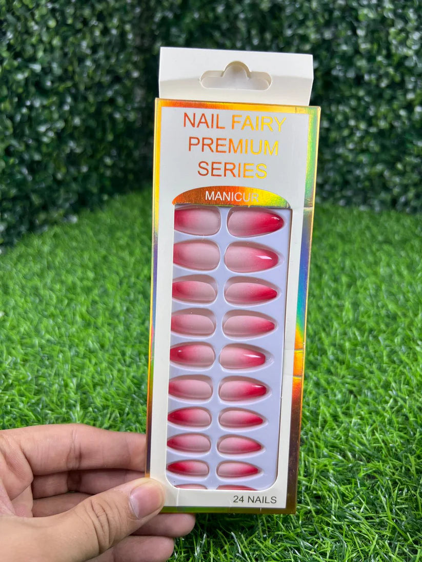 Box of 24  Nails with Glue Stickers