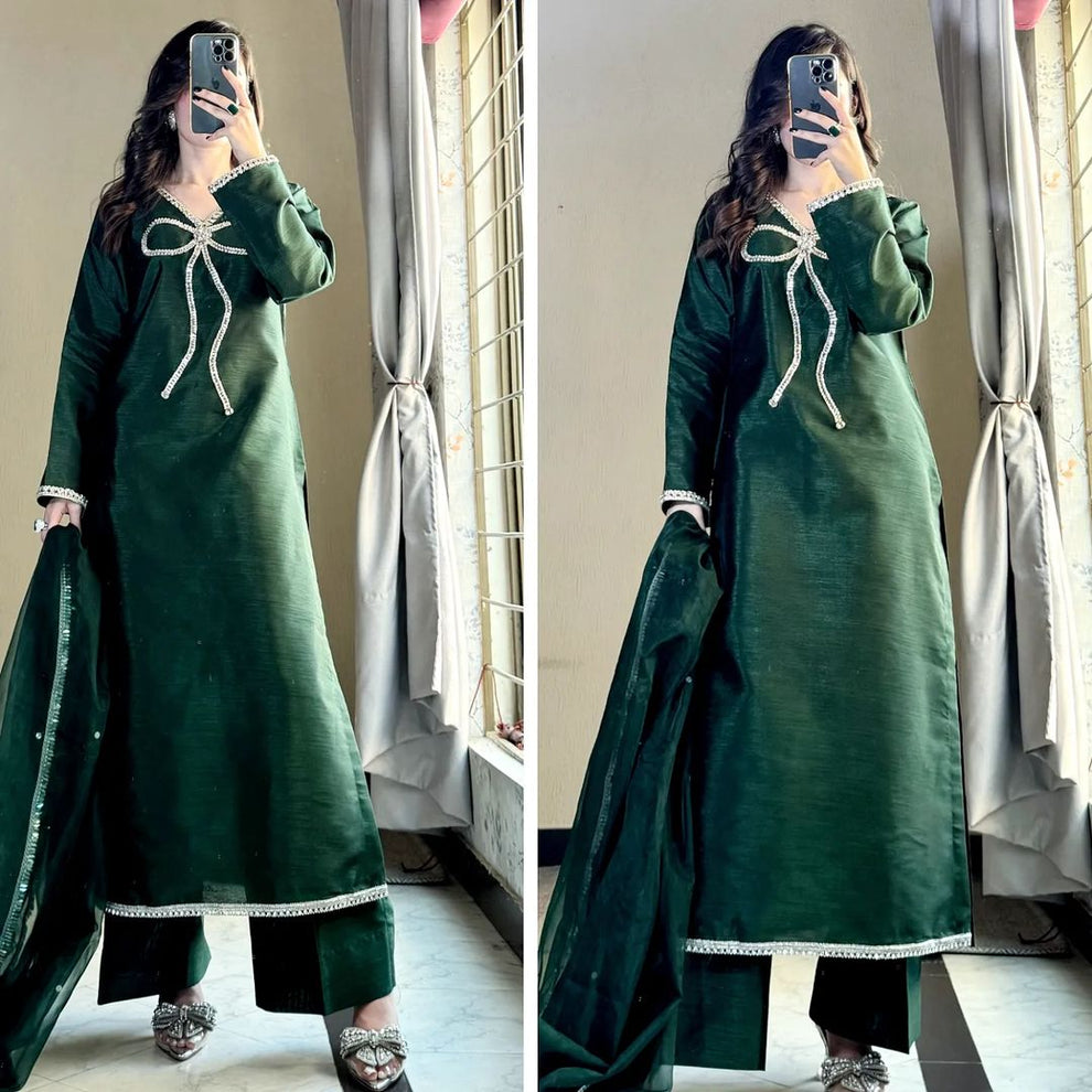 Green 3 piece