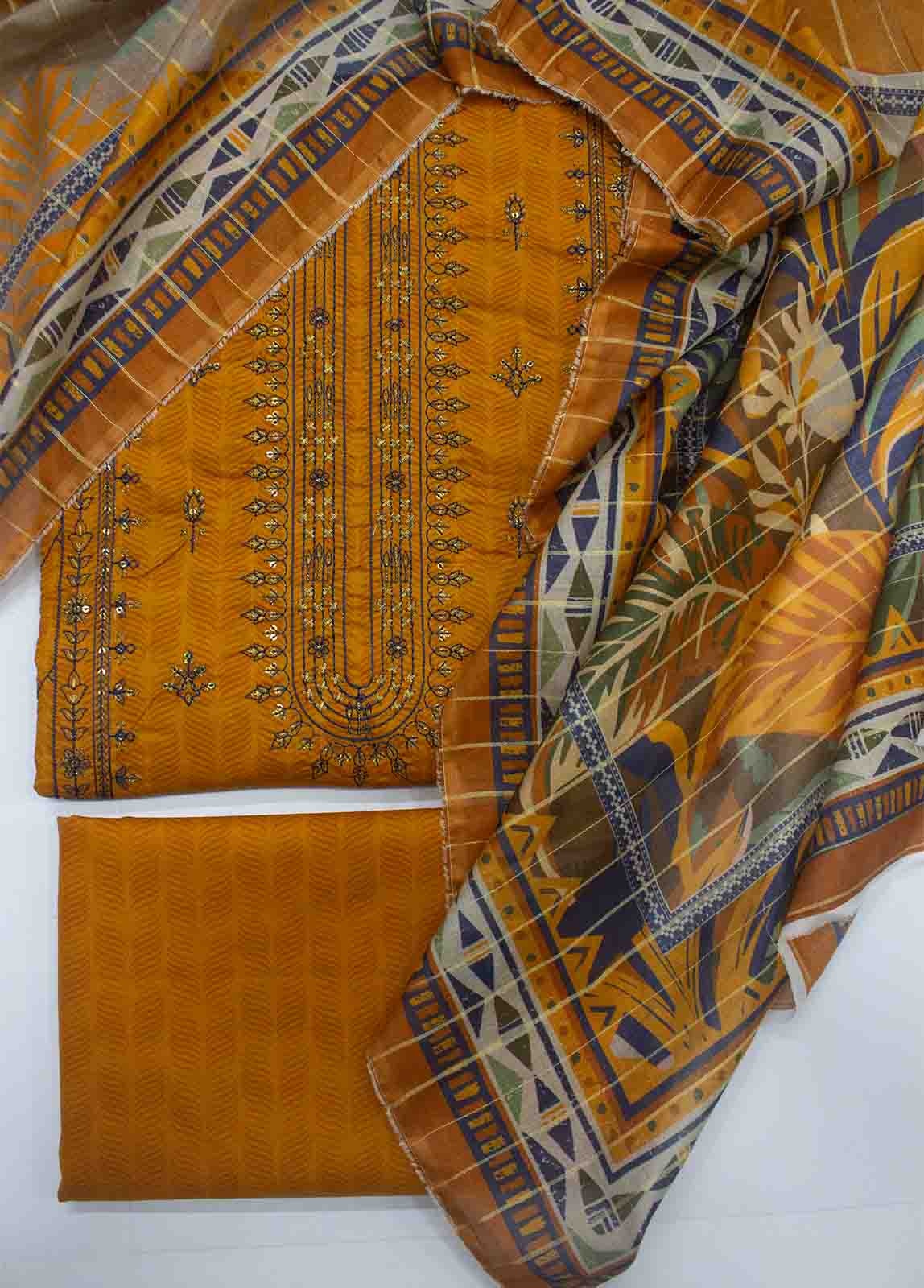 Lawn Embroidered UnStitched Suit
