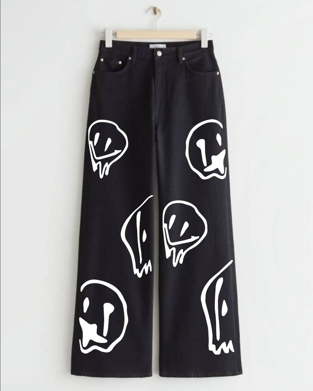 Printed jeans