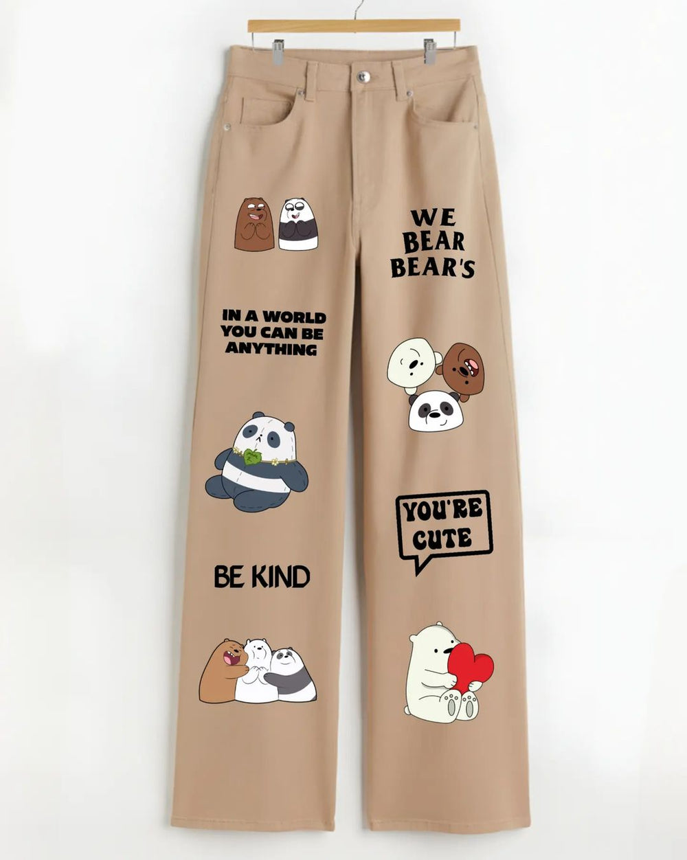 Printed jeans