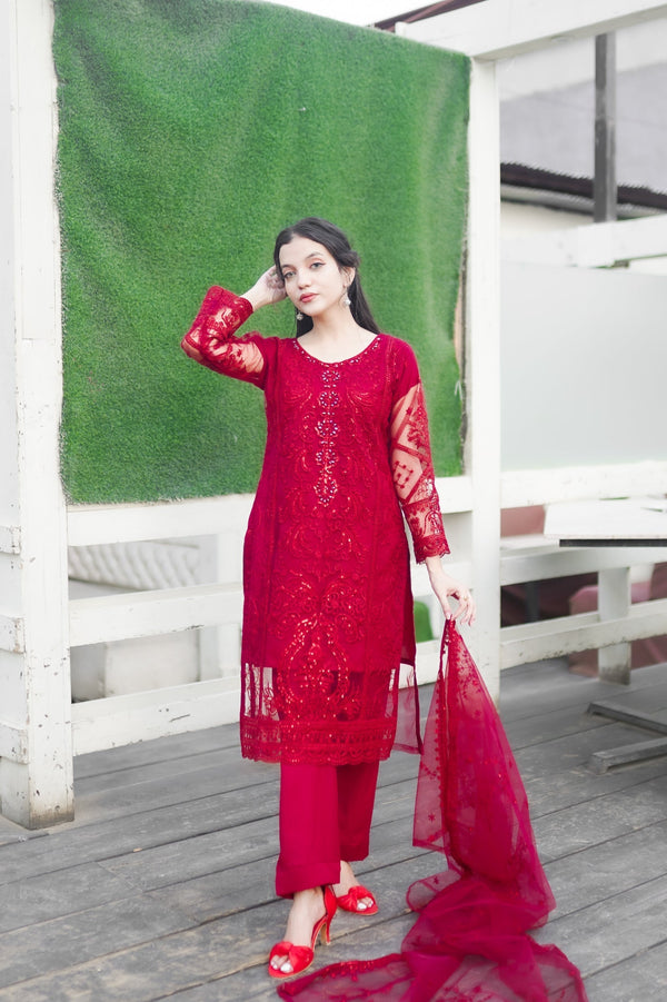 NET REDISH MAROON