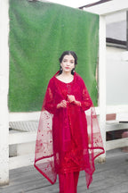NET REDISH MAROON