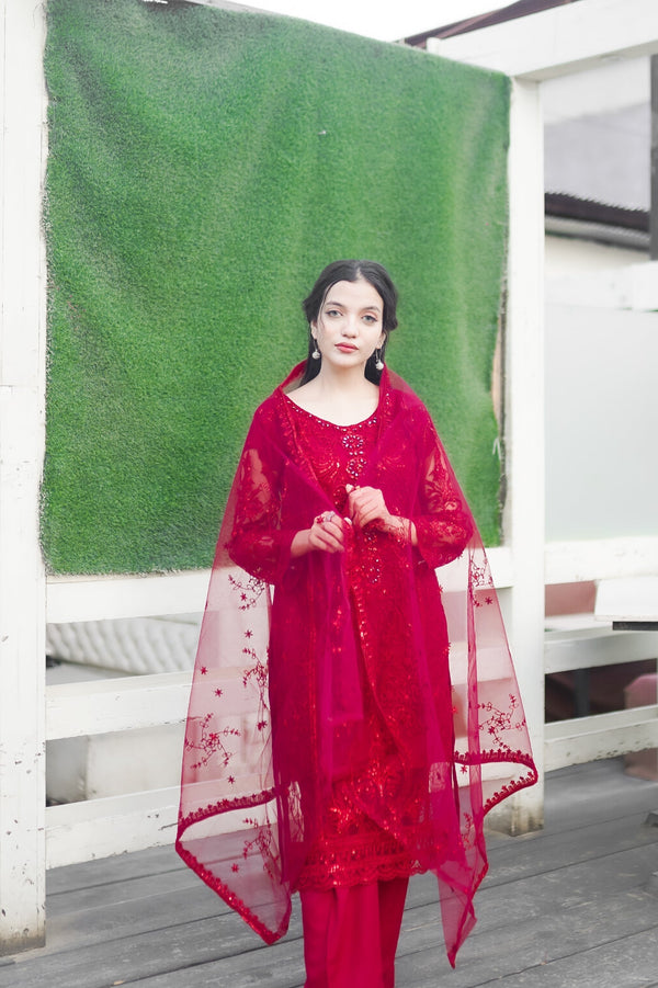 NET REDISH MAROON
