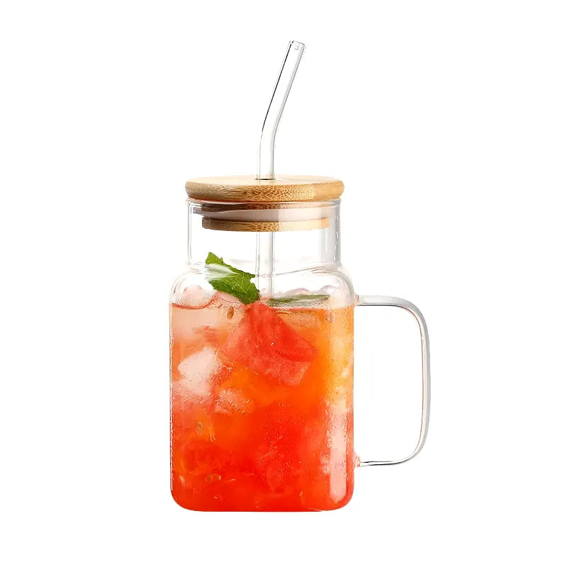 Beverage Container Glass Transparent Coffee Mug Drinkware
