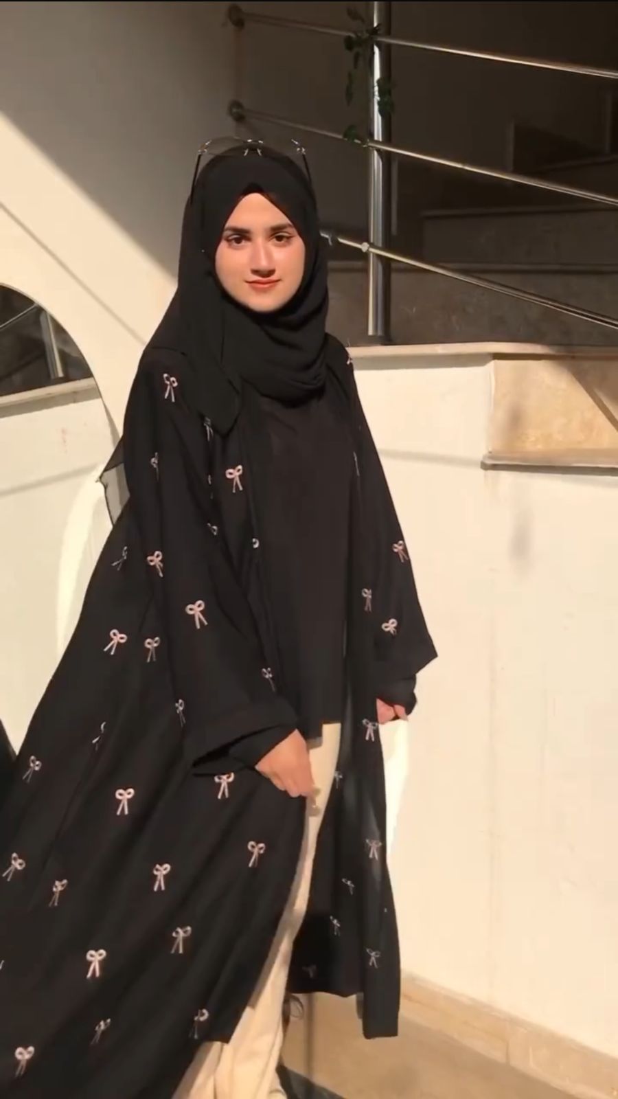 Bow Abaya with Stroller